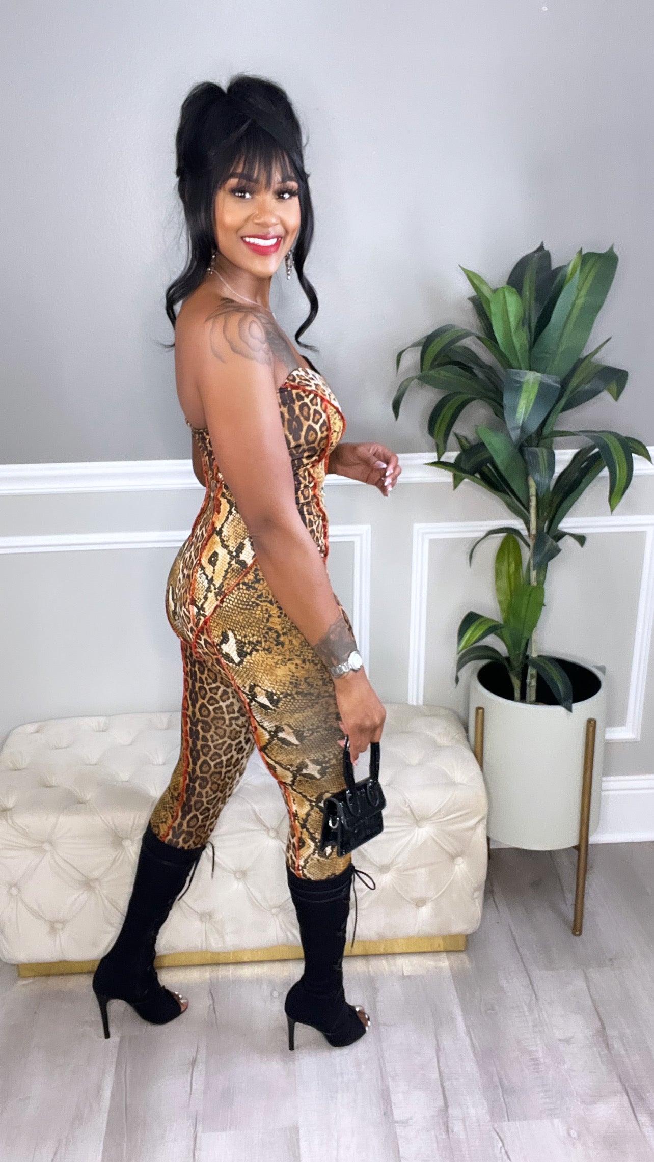 Jungle Rose Jumpsuit