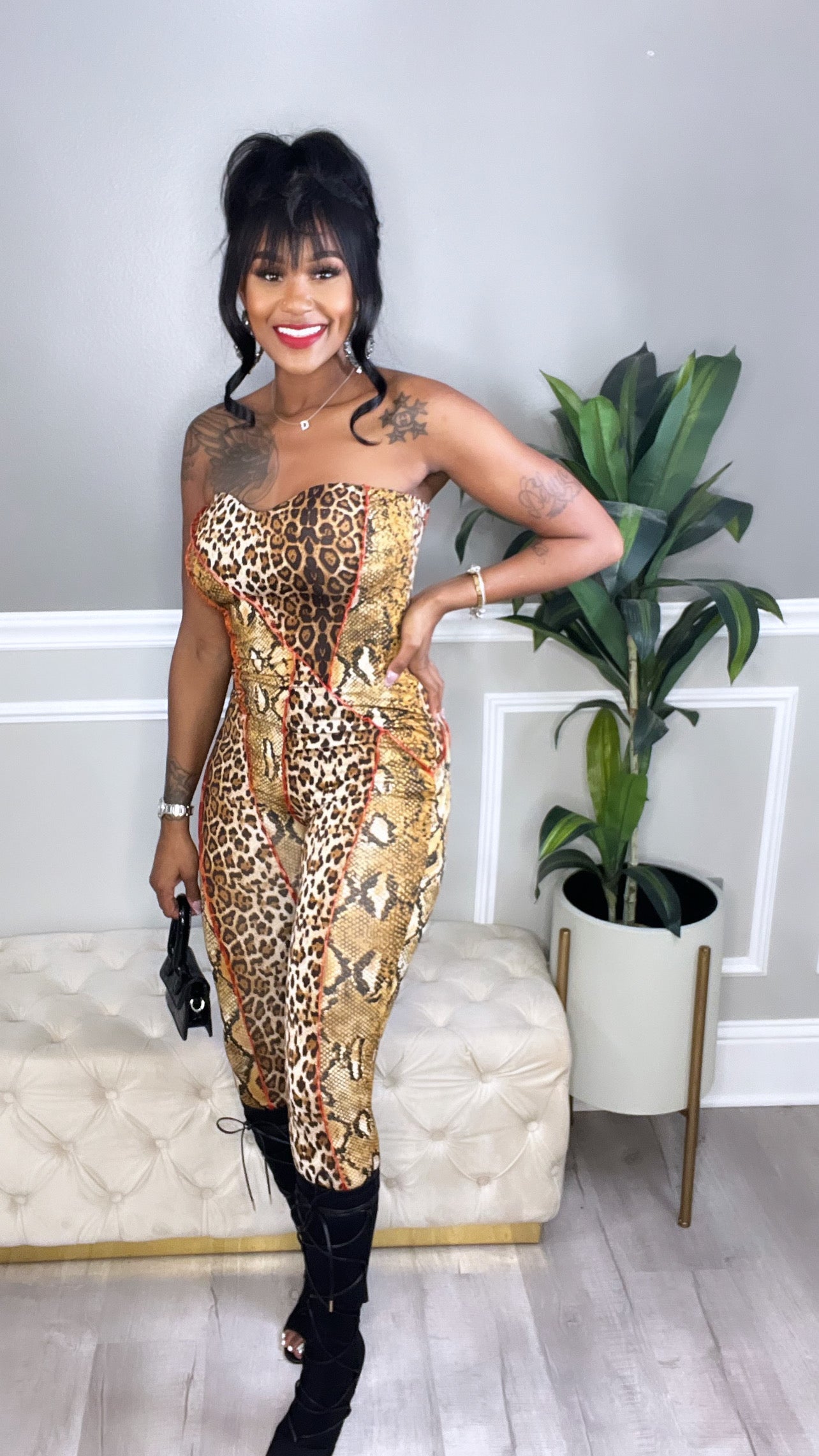 Jungle Rose Jumpsuit