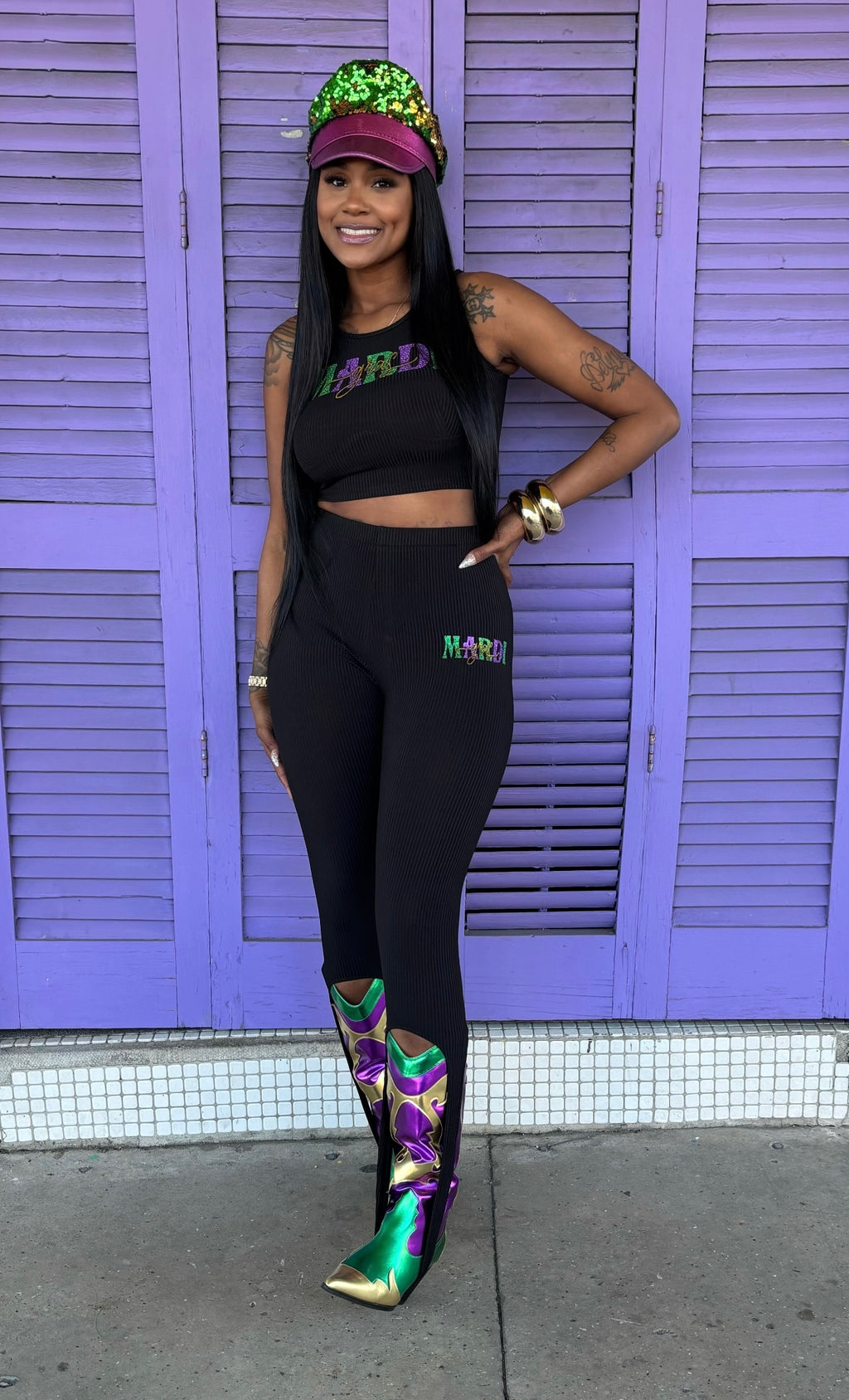 Mardi Gras Basic 2 Piece Set