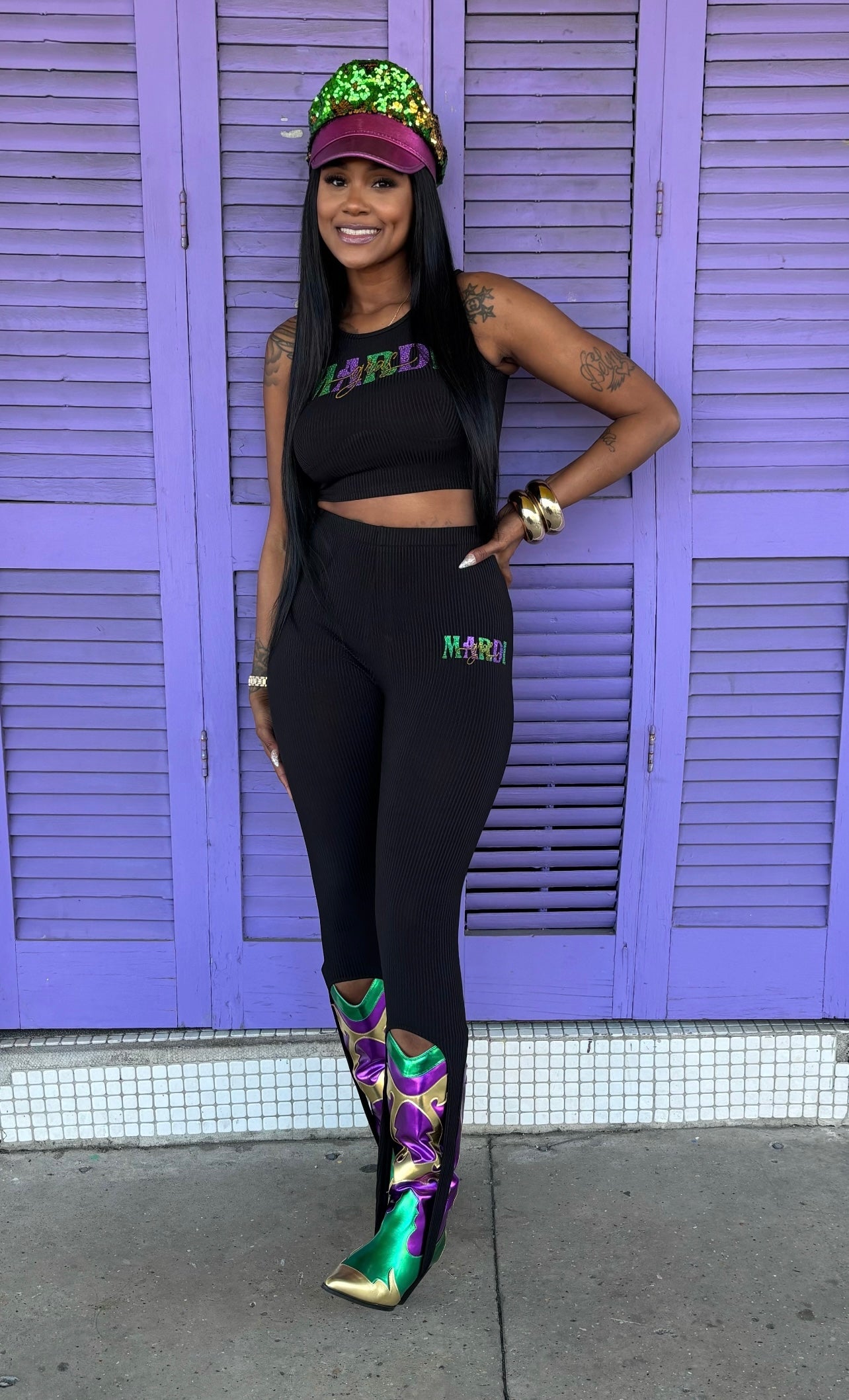 Mardi Gras Basic 2 Piece Set