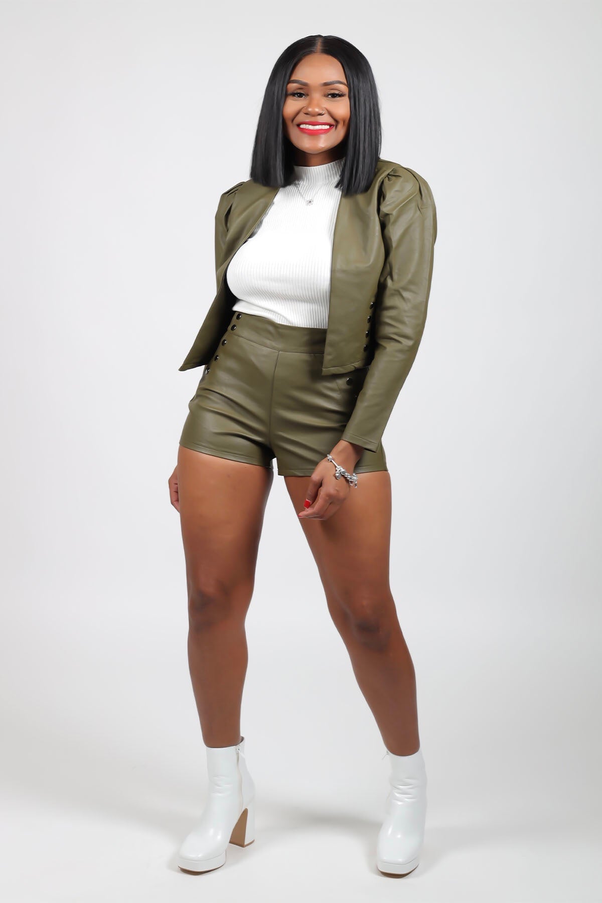 Leather Short Sets (5 colors)