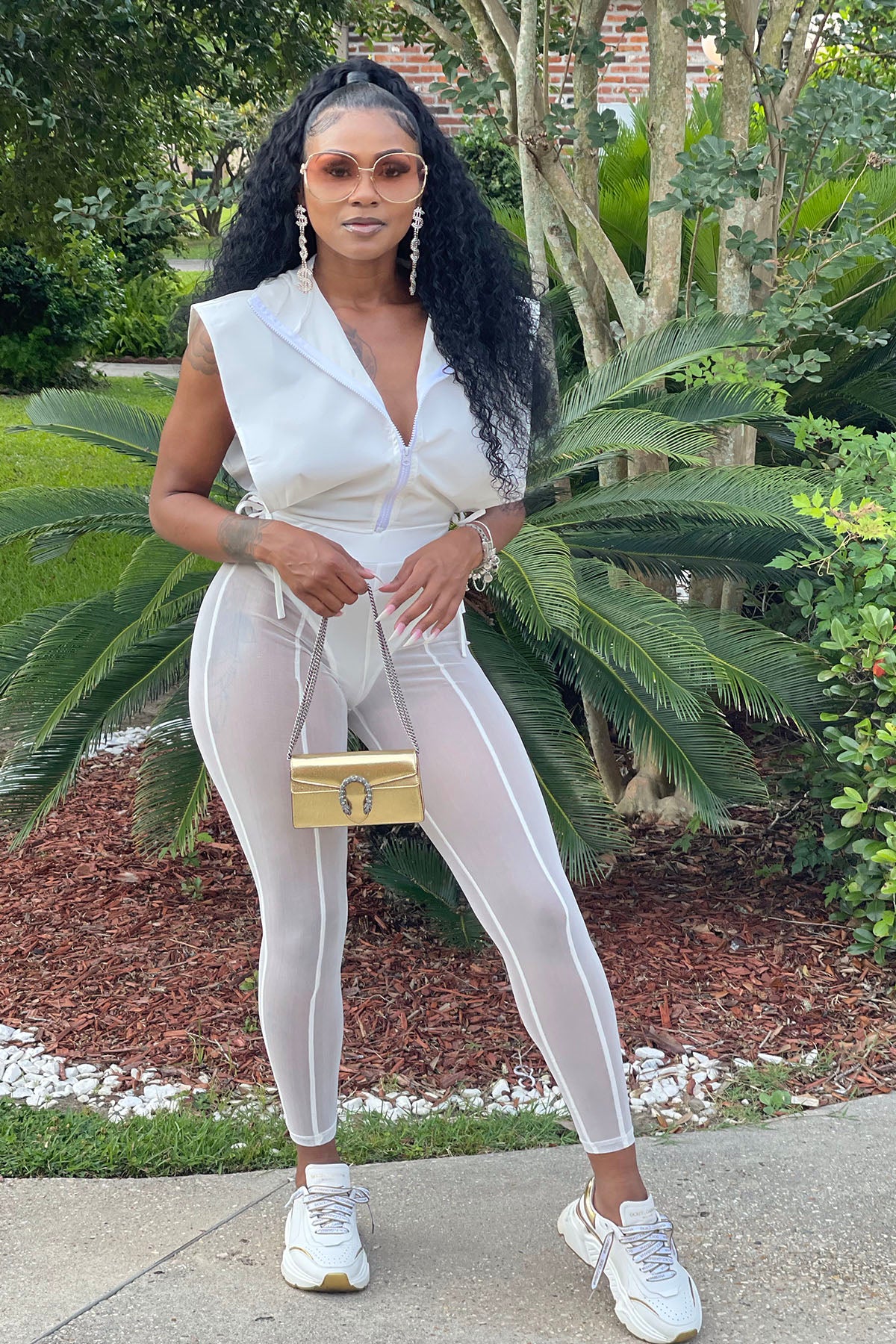 See through Me Mesh Set (White)